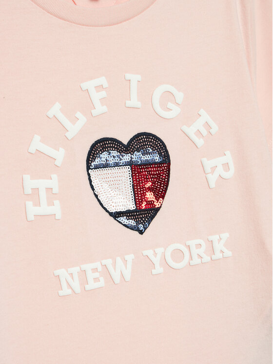 Tommy Hilfiger Tommy Hilfiger T-shirt KG0KG07857 D Ružičasta Regular Fit