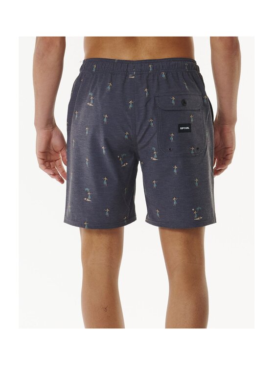 Rip Curl Rip Curl Szorty kąpielowe Hula Breach Volley Czarny Regular Fit