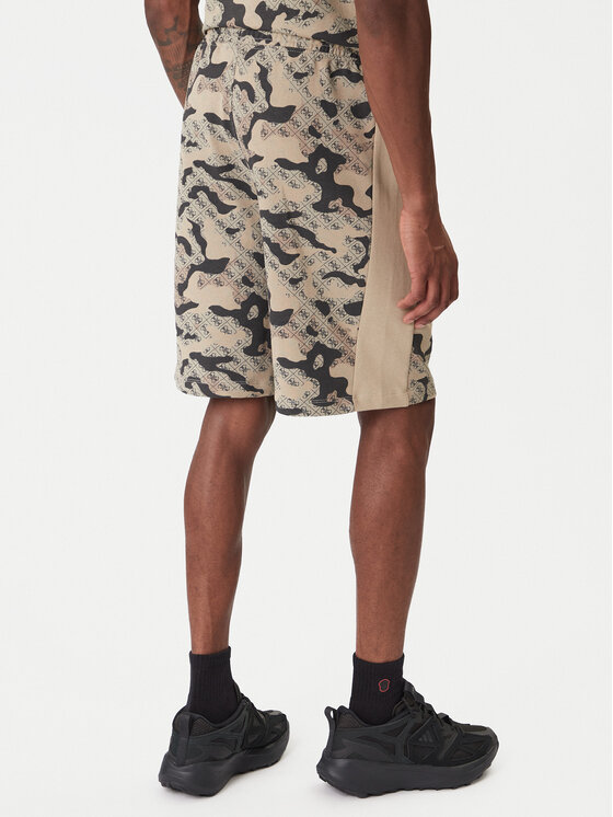 Guess Guess Športové kraťasy Z6RD00 K9YI1 Béžová Regular Fit