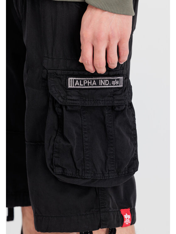 Alpha Industries Alpha Industries Szorty Jet Short Czarny Regular Fit