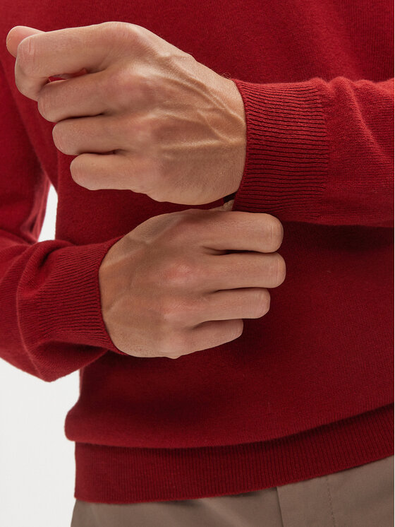 BOSS Boss Megztinis 50526844 Raudona Regular Fit