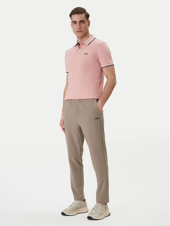 BOSS BOSS Hlače Terrace 50558503 Bež Tapered Fit