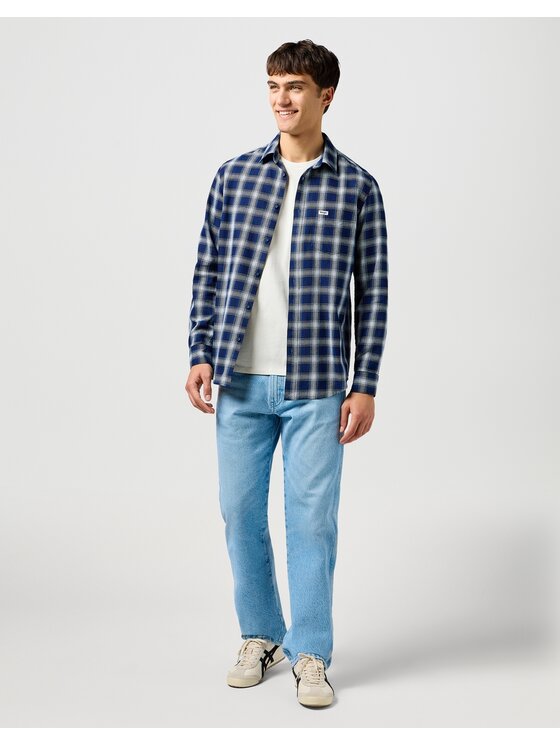 Wrangler Wrangler Jeansy Frontier Niebieski Straight Leg