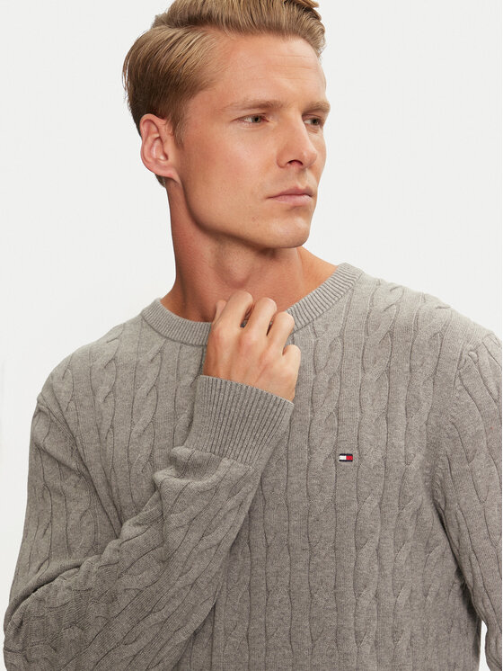 Tommy Hilfiger Tommy Hilfiger Džemper MW0MW33132 Siva Regular Fit