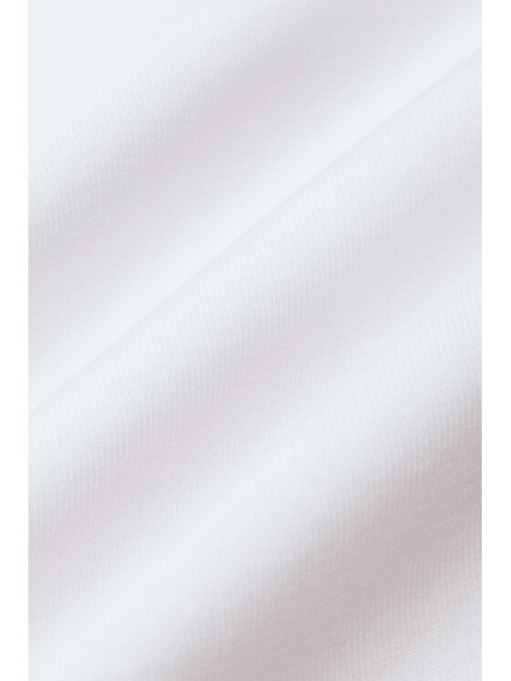 Lancerto Lancerto T-Shirt Koszulka Damska z Bawełną Biała Savina TS073225000011 Biały Slim Fit
