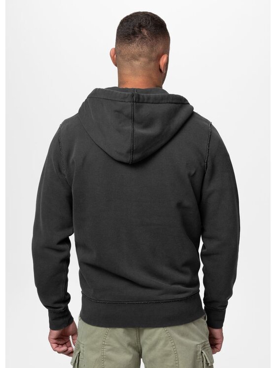 PITBULL PITBULL Bluza Washed HACKETT Szary Regular Fit