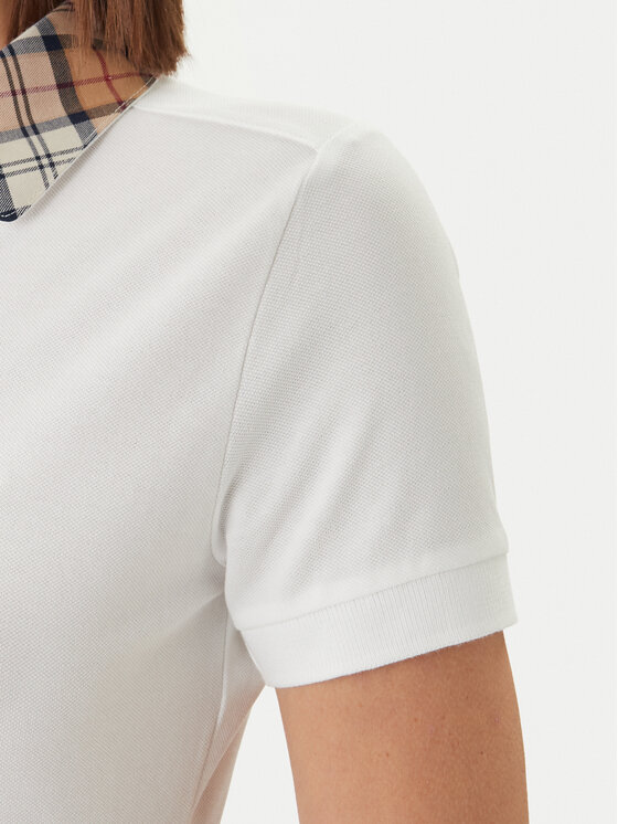 Barbour Barbour Polo särk Malvern LML0633WH33 Valge Slim Fit
