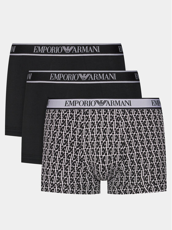 Emporio Armani Underwear Set 3 parov boksaric 112130 4R717 35421 Črna