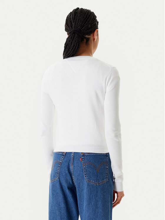 Tommy Jeans Tommy Jeans Kardigāns Essential DW0DW20976 Écru Regular Fit
