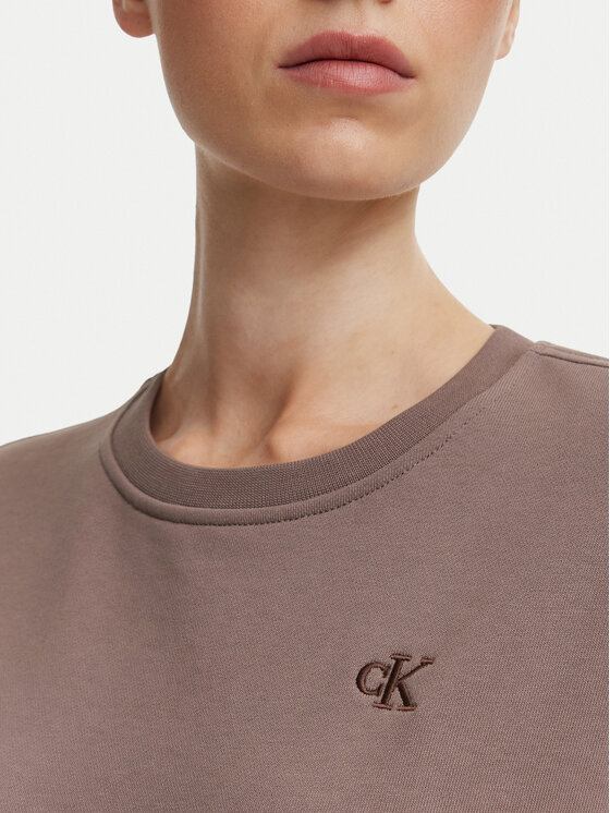 Calvin Klein Jeans Calvin Klein Jeans Bluza Monogram LV047F223G Beżowy ciemny Regular Fit