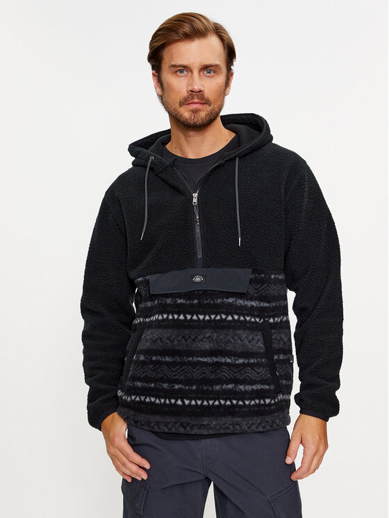 Quiksilver Quiksilver Флісовий реглан Clean Coasts Otlr EQYFT04801 Чорний Regular Fit