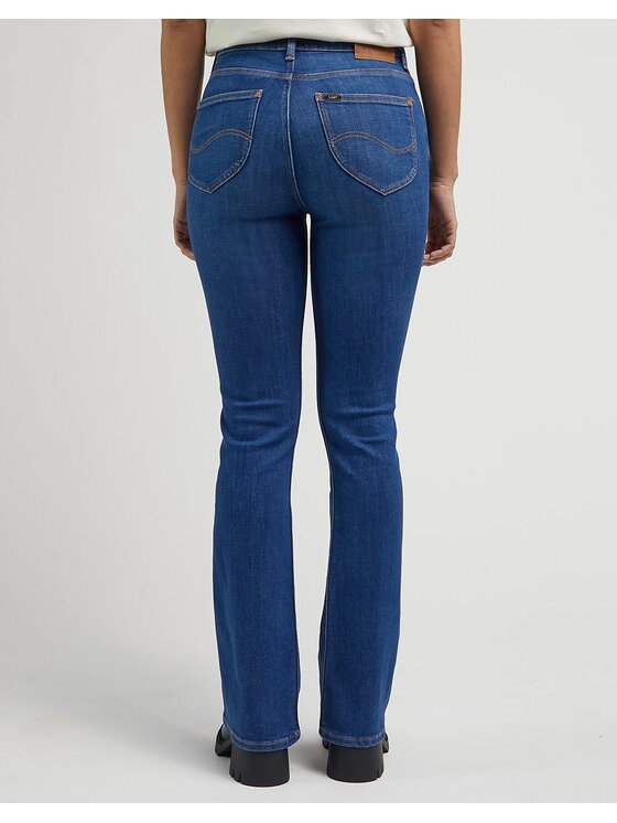 Lee Lee Jeansy BREESE BOOT Niebieski Bootcut Fit
