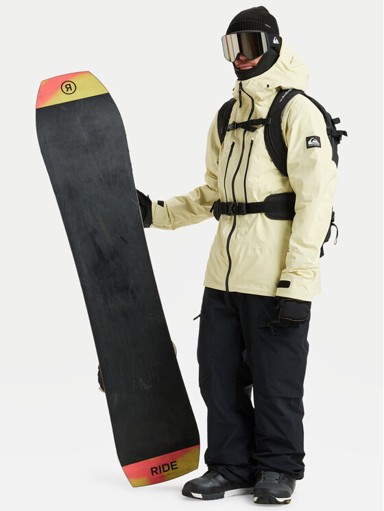 Quiksilver Quiksilver Snovborda jaka Pro Path Stretch Goretex Jk EQYTJ03508 Dzeltens Modern Fit