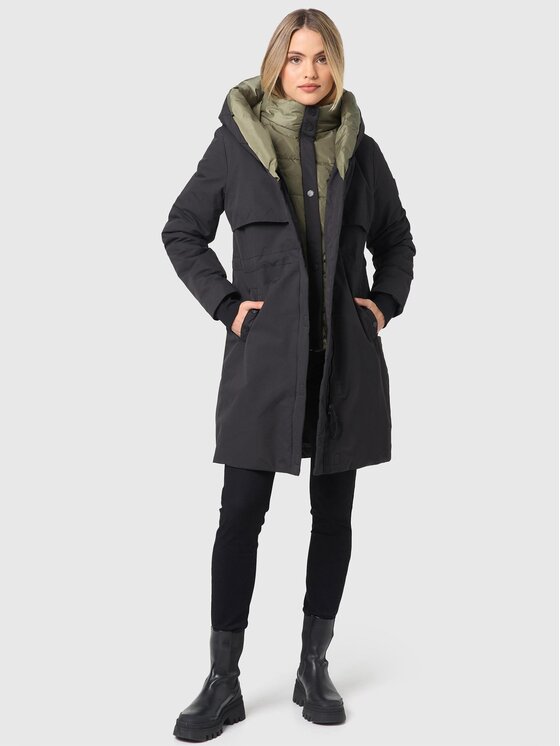 Navahoo Navahoo Kurtka zimowa Snowelf Czarny Regular Fit