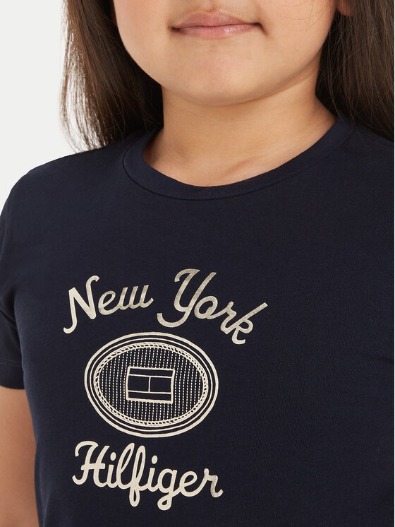 Tommy Hilfiger Tommy Hilfiger T-Shirt KG0KG08007 Σκούρο μπλε Regular Fit