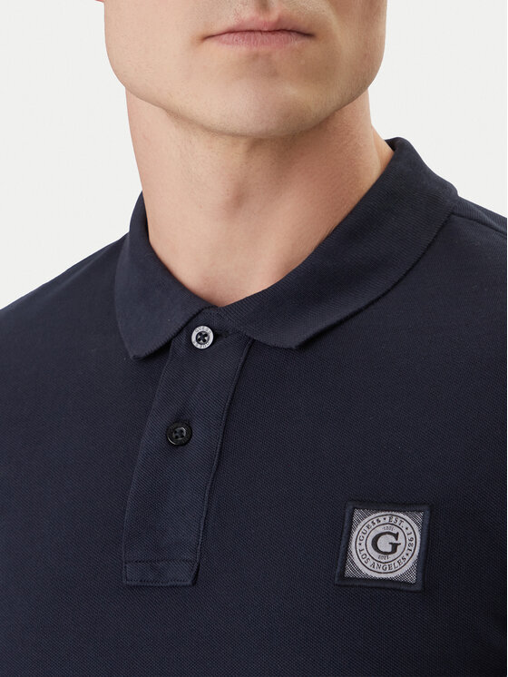 Guess Guess Polo M2YP24 KC9T1 Tamnoplava Regular Fit