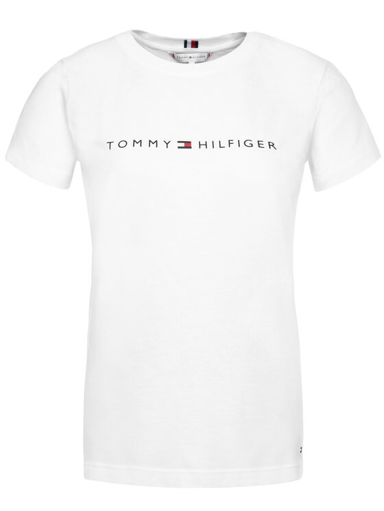 Tommy Hilfiger Tommy Hilfiger Marškinėliai Essential WW0WW25281 Balta Regular Fit