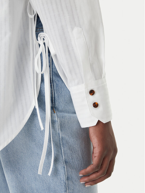 HUGO HUGO Ing Erigeron 50559507 Fehér Relaxed Fit