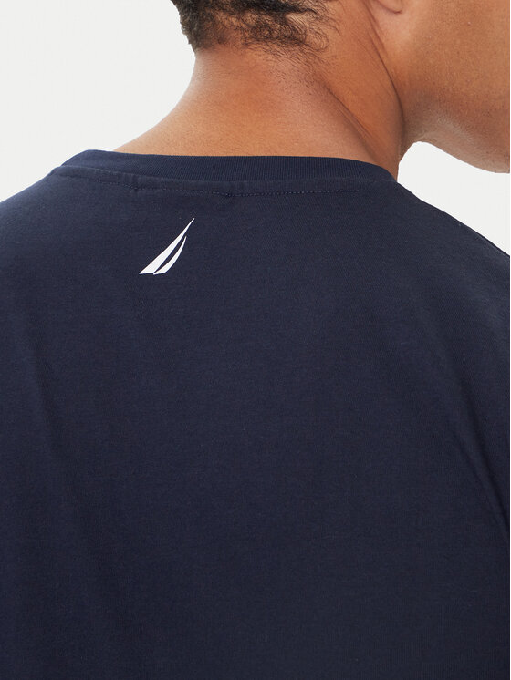 Nautica Nautica Marškinėliai Koa N1S03430 Tamsiai mėlyna Regular Fit