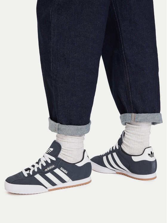 adidas adidas Sneakersy Super Suede 019332 Granatowy