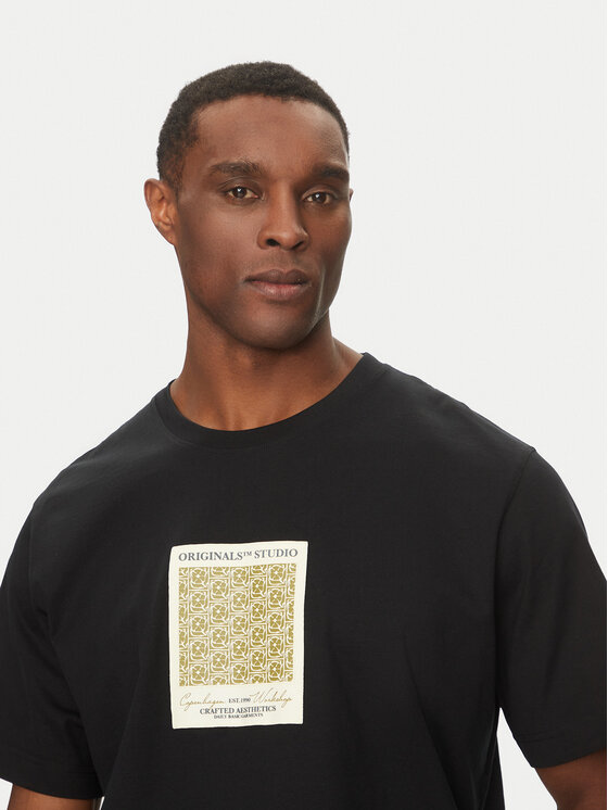 Jack & Jones Jack & Jones T-Shirt Islington 12273019 Černá Loose Fit