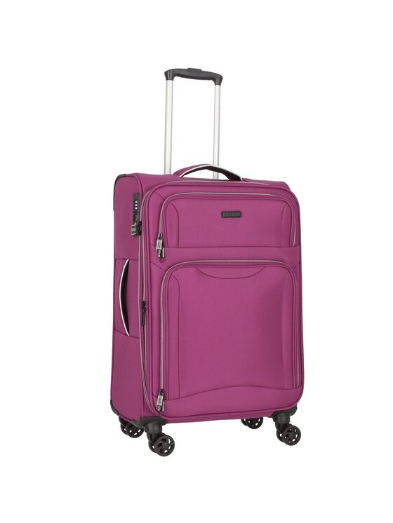 D&N D&N Komplet walizek 281018 Fioletowy