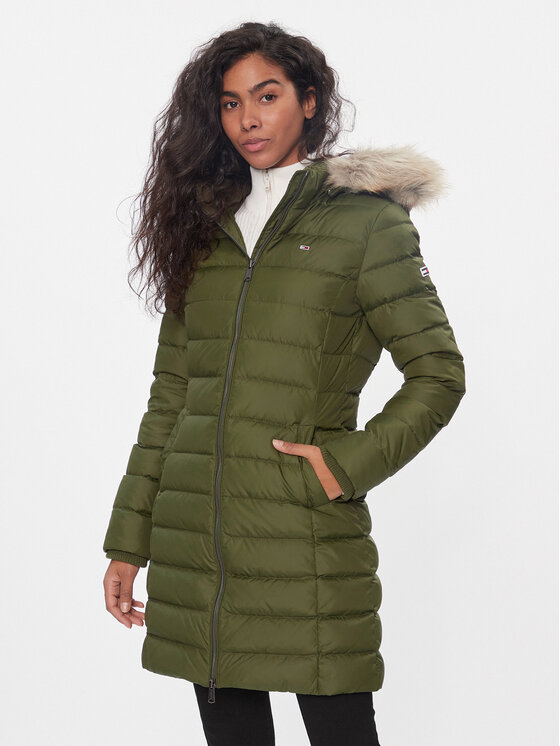 Tommy Jeans Tommy Jeans Pernata jakna Essential DW0DW09060 Kaki Slim Fit