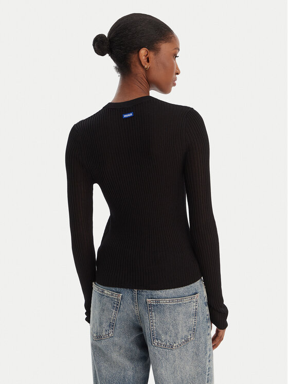 HUGO HUGO Sweter Somya_B 50554221 Czarny Slim Fit