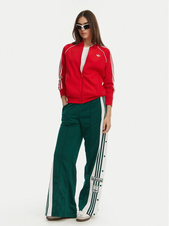 adidas adidas Spodnji del trenirke Adibreak KD6327 Zelena Loose Fit