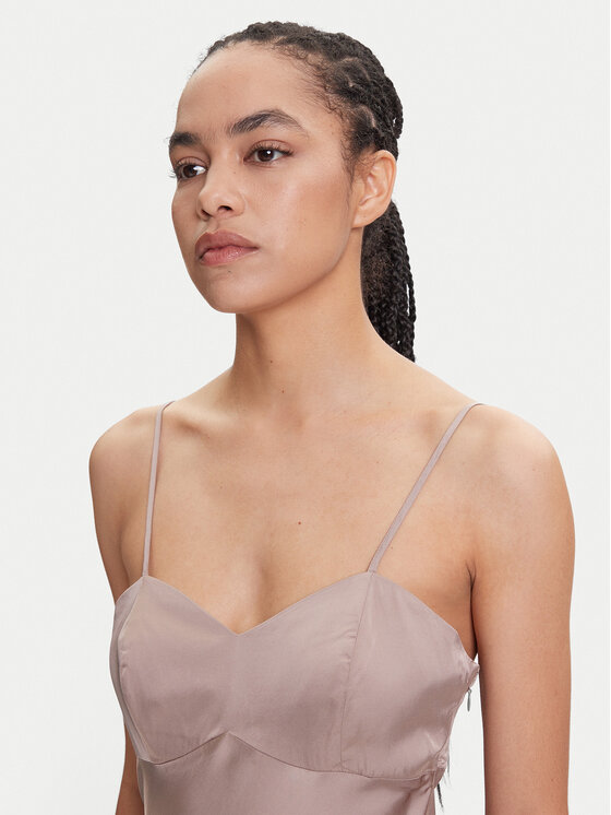 Guess Guess Rochie de seară W5YK35 WHEZ2 Bej Slim Fit