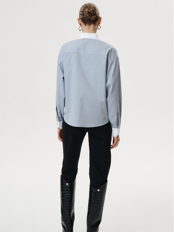 MARI PRETI MARI PRETI Camicia Nebbia Grigio Regular Fit