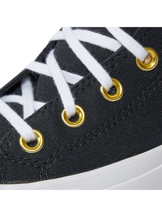 Converse Converse Tenisice Chuck Taylor All Star Lift Platform Star Studded A05453C Crna