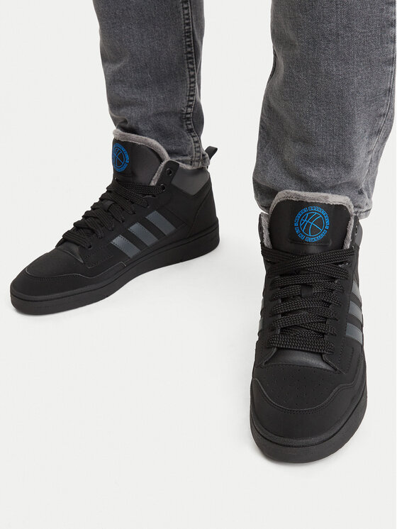 adidas Сникърси Rapid Court Mid Winterized JR0170 Черен