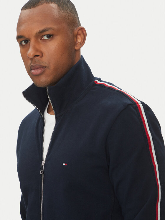 Tommy Hilfiger Tommy Hilfiger Pulóver Global Stripe MW0MW38686 Sötétkék Regular Fit
