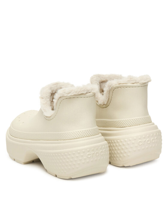 Crocs Crocs Sněhule Stomp Lined Shorty Boot 210673 Écru