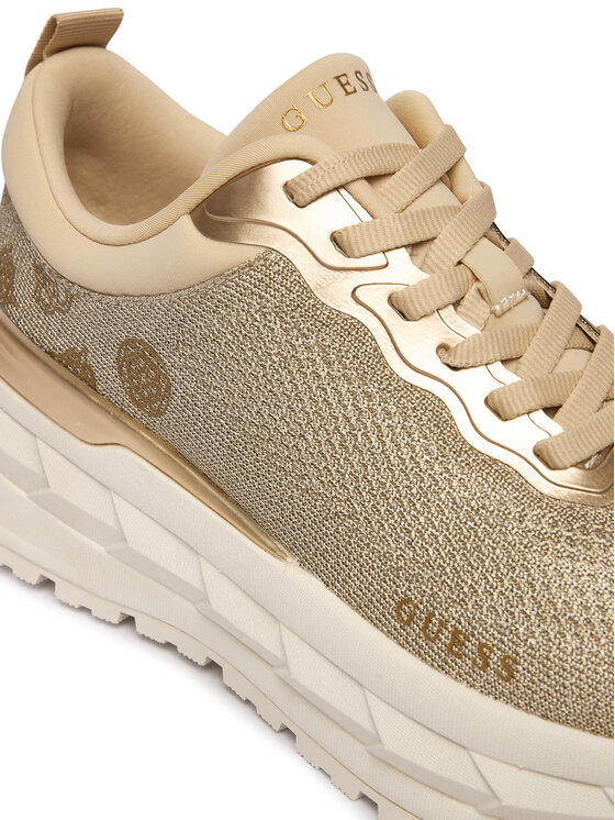 Guess Guess Sneakersy FLPRN3 FAB12 Zlatá