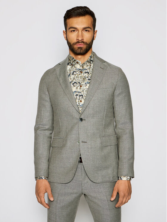 Oscar Jacobson Oscar Jacobson Suknjič Egel 3363 5027 Bež Slim Fit