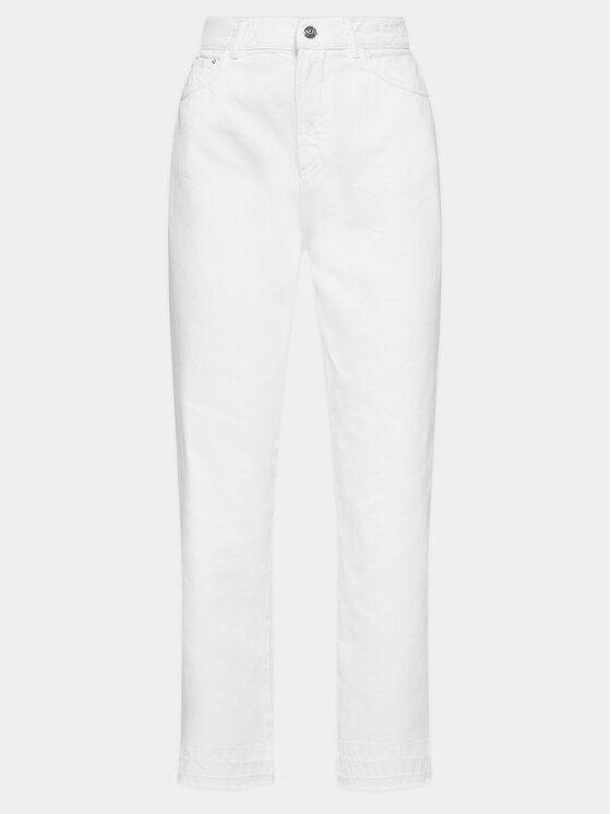 Marella Marella Jeans hlače Mombis 2413131224 Bela Mom Fit