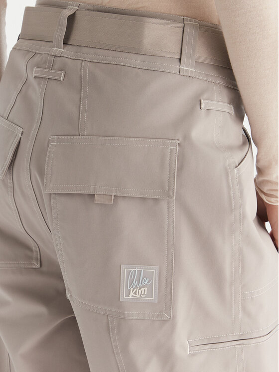 Roxy Roxy Pantaloni da snowboard Chloe Kim PT ERJTP03300 Grigio Relaxed Fit