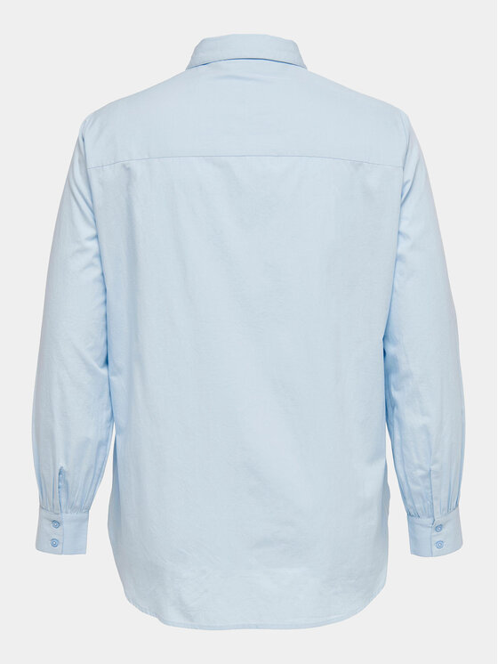 ONLY Carmakoma ONLY Carmakoma Hemd 15282838 Himmelblau Regular Fit