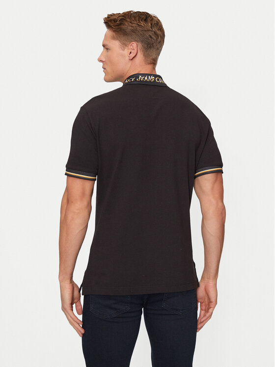 Versace Jeans Couture Versace Jeans Couture Polo 77GAGT06 Czarny Regular Fit