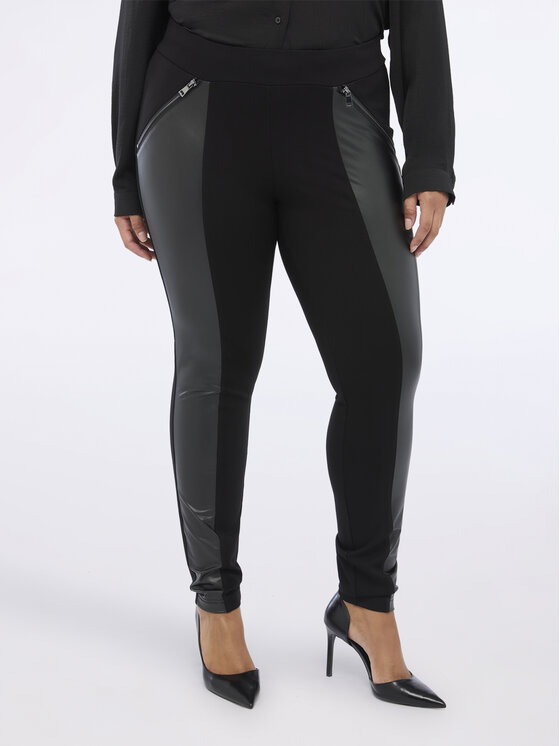 Fiorella Rubino Fiorella Rubino Spodnie materiałowe P714L002240N033 Czarny Skin Fit