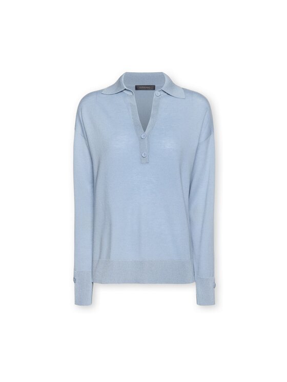 Elena Mirò Elena Mirò Sweter M092Z000857N0A4 Turkusowy Regular Fit