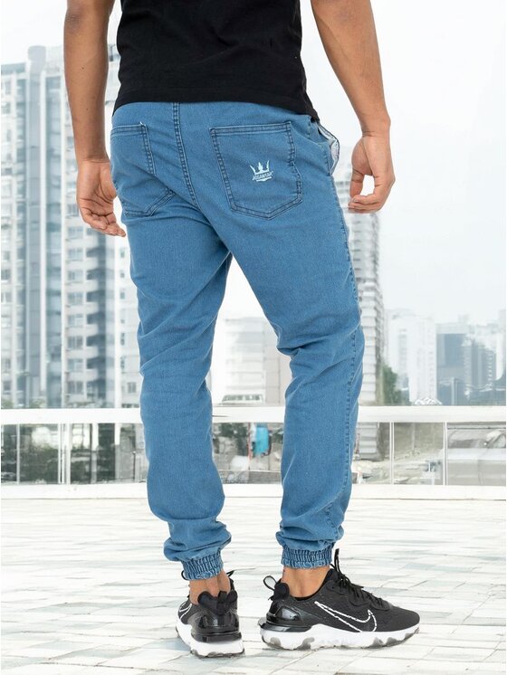Jigga Wear Jigga Wear Jeansy Sky Promo Błęktine Niebieski Regular Fit