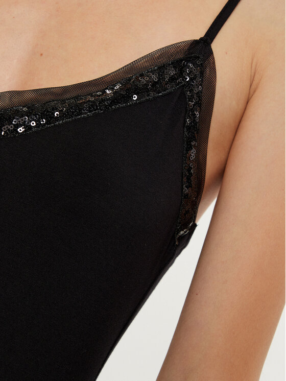Morgan Morgan Marškinėliai 242-BARBY Juoda Slim Fit