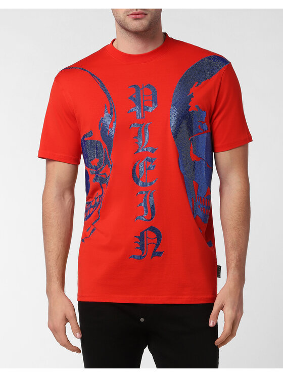 PHILIPP PLEIN PHILIPP PLEIN T-Shirt 2633 Czerwony Regular Fit