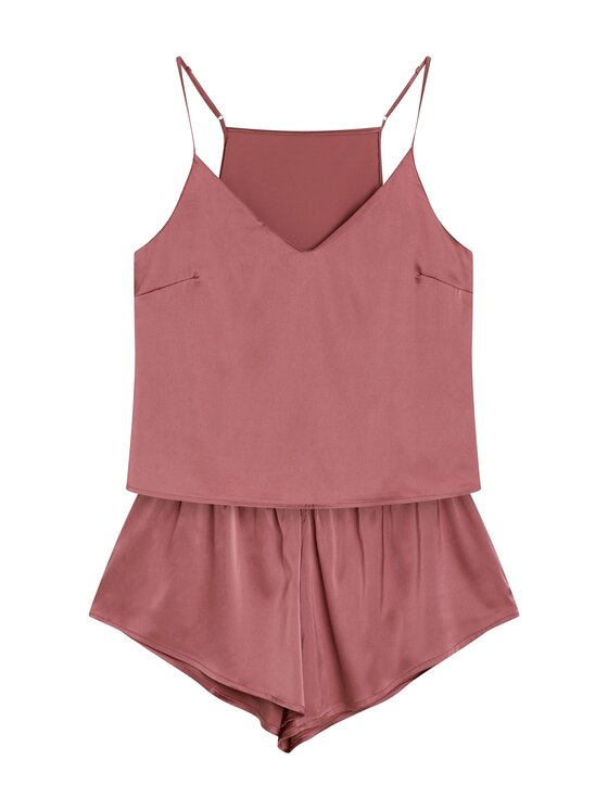 Esotiq Esotiq Piżama 42184 Fioletowy Regular Fit