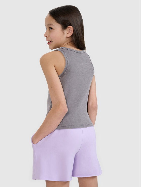 4F 4F Tank top SWELLS OF THE OCEAN Szary Slim Fit
