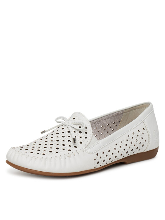 Rieker Rieker Mocassini L6352-80 Bianco