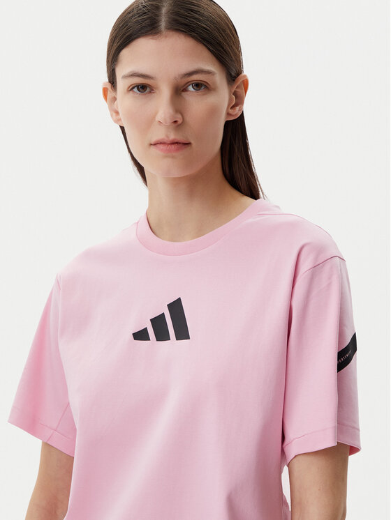 adidas adidas Tričko Z.N.E. JC5401 Ružová Regular Fit